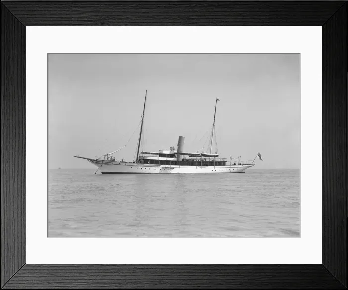 Framed Print : The steam yacht Lorna, 1911. Creator: Kirk & Sons of Cowes Framed Print : The steam yacht Lorna, 1911. Creator: Kirk & Sons of Cowes