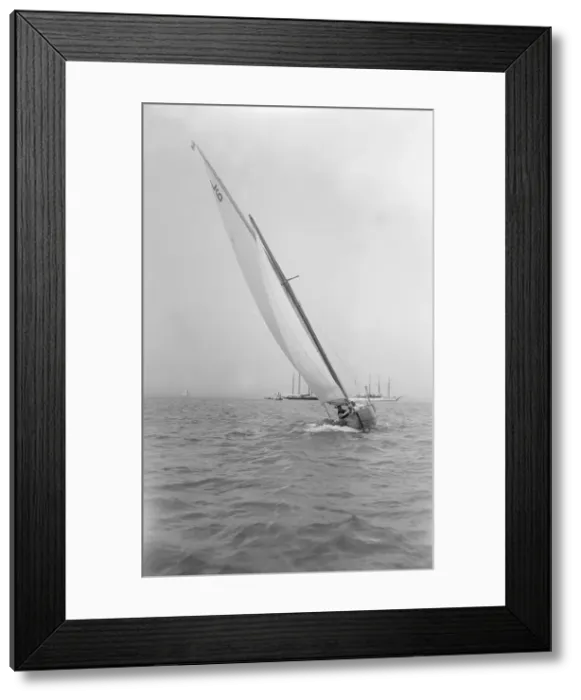 Framed Print : The 6 Metre Class The Whim helmed by C. Rivett-Carmac Esq. Creator: Kirk & Sons of Cowes Framed Print : The 6 Metre Class The Whim helmed by C. Rivett-Carmac Esq. Creator: Kirk & Sons of Cowes