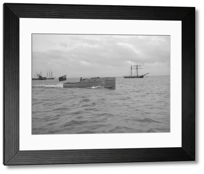 Framed Print : Wolseley motor launch, 1913. Creator: Kirk & Sons of Cowes Framed Print : Wolseley motor launch, 1913. Creator: Kirk & Sons of Cowes