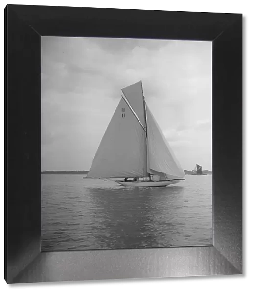 Light winds for the 8 Metre Ventana (H11) sailing with spinnaker, 1912. Creator