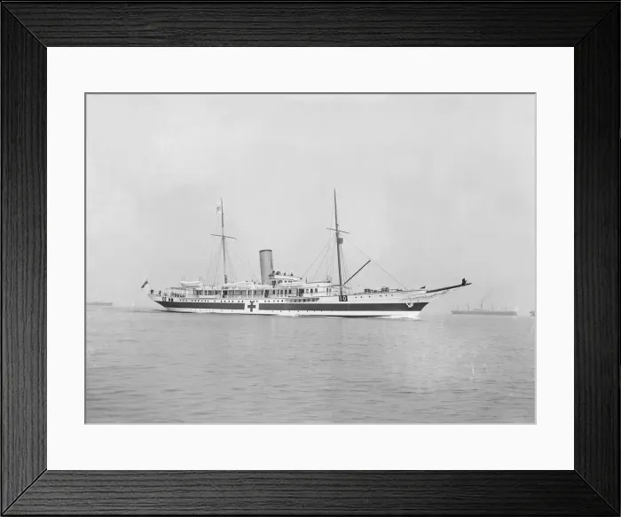Framed Print : Steam yacht Liberty, 1914. Creator: Kirk & Sons of Cowes Framed Print : Steam yacht Liberty, 1914. Creator: Kirk & Sons of Cowes