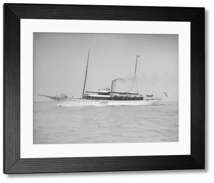 Framed Print : The steam yacht Lorna, 1911. Creator: Kirk & Sons of Cowes Framed Print : The steam yacht Lorna, 1911. Creator: Kirk & Sons of Cowes