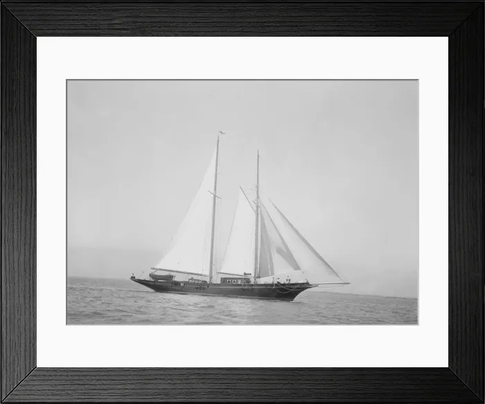 Framed Print : The schooner Amaryllis, 1933. Creator: Kirk & Sons of Cowes