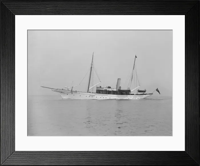 Framed Print : The steam yacht Westoe, 1911. Creator: Kirk & Sons of Cowes Framed Print : The steam yacht Westoe, 1911. Creator: Kirk & Sons of Cowes