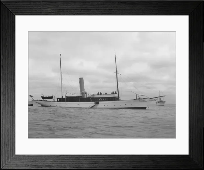 Framed Print : The steam yacht Lady Calista. Creator: Kirk & Sons of Cowes Framed Print : The steam yacht Lady Calista. Creator: Kirk & Sons of Cowes