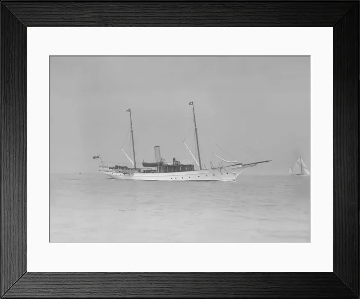 Framed Print : The steam yacht Branwyn under way, 1911. Creator: Kirk & Sons of Cowes Framed Print : The steam yacht Branwyn under way, 1911. Creator: Kirk & Sons of Cowes