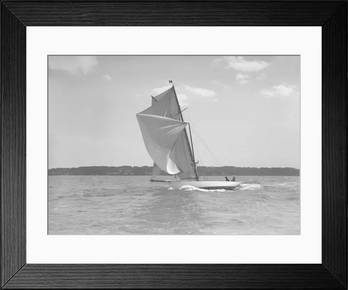 Framed Print : The 8 Metre class Norman running in a good breeze, 1911. Creator: Kirk & Sons of Cowes Framed Print : The 8 Metre class Norman running in a good breeze, 1911. Creator: Kirk & Sons of Cowes