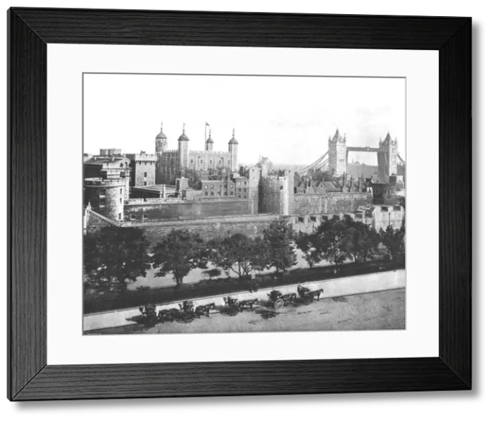 Framed Print : The Tower of London, 1894. Creator: Unknown Framed Print : The Tower of London, 1894. Creator: Unknown