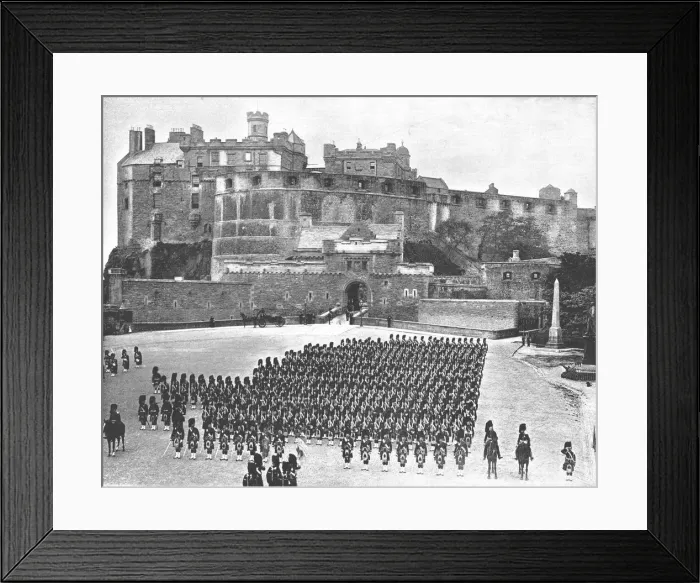 Framed Print : Edinburgh Castle, Edinburgh, Scotland, 1894. Creator: Unknown Framed Print : Edinburgh Castle, Edinburgh, Scotland, 1894. Creator: Unknown