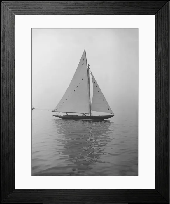 Framed Print : Anitra dressed with flags, 1912. Creator: Kirk & Sons of Cowes Framed Print : Anitra dressed with flags, 1912. Creator: Kirk & Sons of Cowes