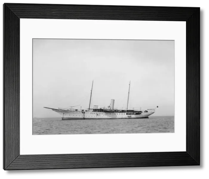 Framed Print : The steam yacht Honor at anchor. Creator: Kirk & Sons of Cowes Framed Print : The steam yacht Honor at anchor. Creator: Kirk & Sons of Cowes