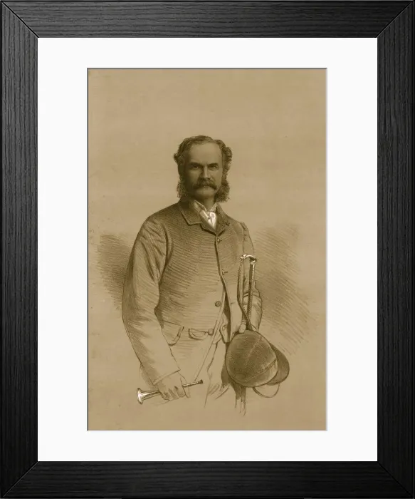 Framed Print : Lieutenant Colonel A. M. Calvert, 1879. Creator: Vincent Brooks Day & Son