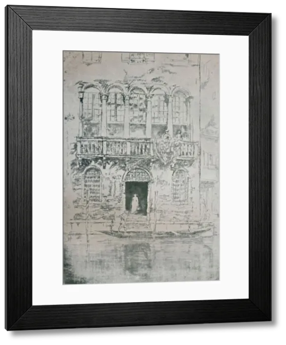 Framed Print : The Balcony, 1879-1880, (1925). Creator: James Abbott McNeill Whistler Framed Print : The Balcony, 1879-1880, (1925). Creator: James Abbott McNeill Whistler