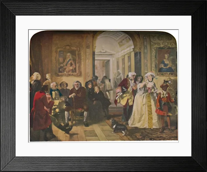 Framed Print : Dr. Johnson in the Ante-Room of Lord Chesterfield, Waiting for an Audience, 1748