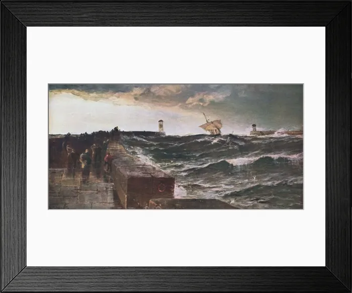 Framed Print : After Three Days Gale, 1885, (c1902). Creator: Unknown Framed Print : After Three Days Gale, 1885, (c1902). Creator: Unknown