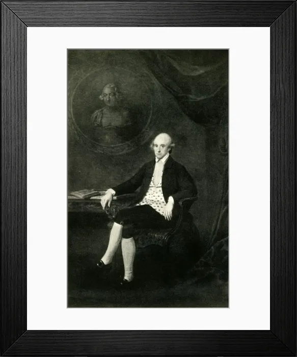 Framed Print : Warren Hastings, c1750-1770, (1925). Creator: Unknown Framed Print : Warren Hastings, c1750-1770, (1925). Creator: Unknown