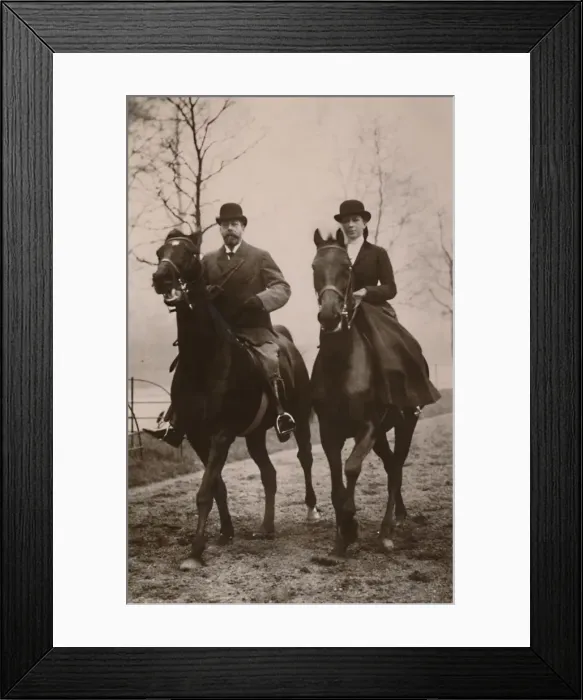 Framed Print : H. M. King George V. and Princess Mary, 1914. Creator: Rotary Photo Framed Print : H. M. King George V. and Princess Mary, 1914. Creator: Rotary Photo