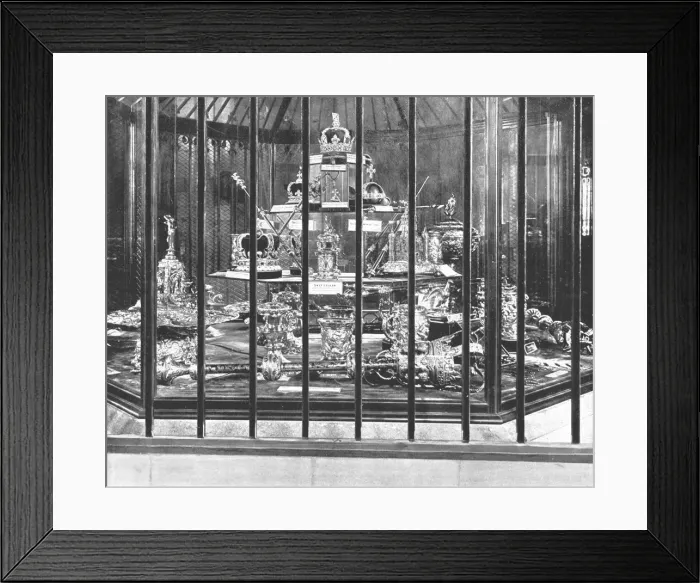 Framed Print : The Crown Jewels, 1894. Creator: Unknown Framed Print : The Crown Jewels, 1894. Creator: Unknown