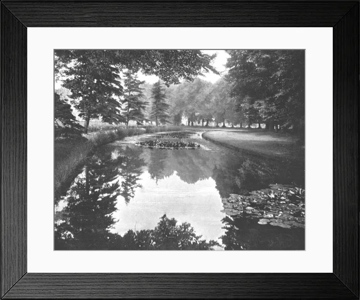 Framed Print : The Backwater at Hampton Court, Richmond, London, 1894. Creator: Unknown Framed Print : The Backwater at Hampton Court, Richmond, London, 1894. Creator: Unknown