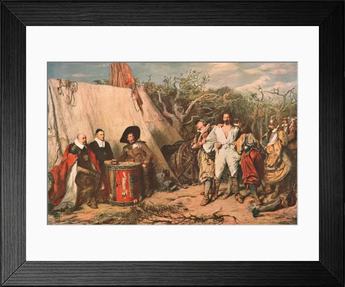 Framed Print : The Drumhead Court Martial, 1865, (c1902). Creator: Unknown Framed Print : The Drumhead Court Martial, 1865, (c1902). Creator: Unknown