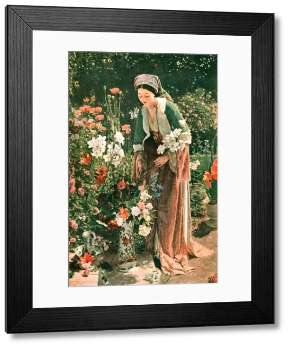 Framed Print : In the Beys Garden, 1865, (c1902). Creator: Unknown Framed Print : In the Beys Garden, 1865, (c1902). Creator: Unknown