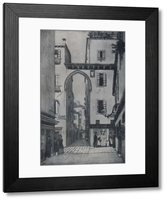 Framed Print : Calle Crosera, 1913, (1925). Creator: Sydney Vacher Framed Print : Calle Crosera, 1913, (1925). Creator: Sydney Vacher