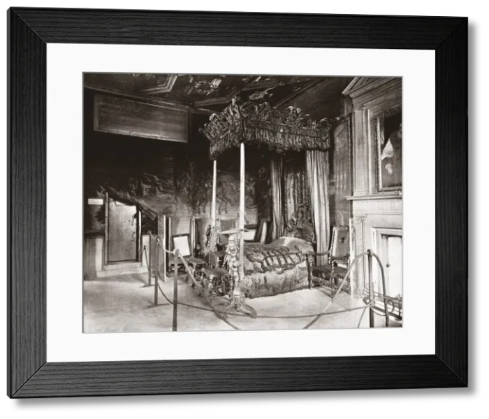 Framed Print : Queen Marys Bedroom at Holyroodhouse, Edinburgh, Scotland, 1894. Creator: Unknown Framed Print : Queen Marys Bedroom at Holyroodhouse, Edinburgh, Scotland, 1894. Creator: Unknown