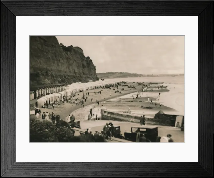 Framed Print : Small Hope Beach, Shanklin, I. W. c1920. Creator: Unknown Framed Print : Small Hope Beach, Shanklin, I. W. c1920. Creator: Unknown