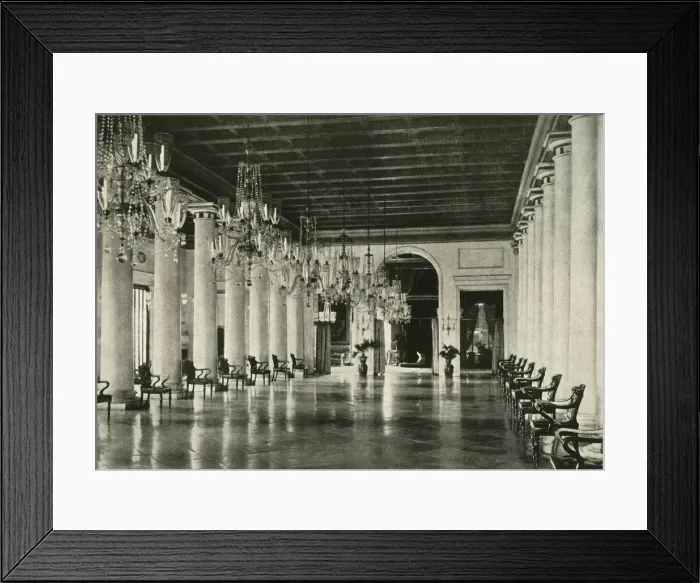 Framed Print : The Marble Hall, Government House, 1925. Creator: Unknown Framed Print : The Marble Hall, Government House, 1925. Creator: Unknown