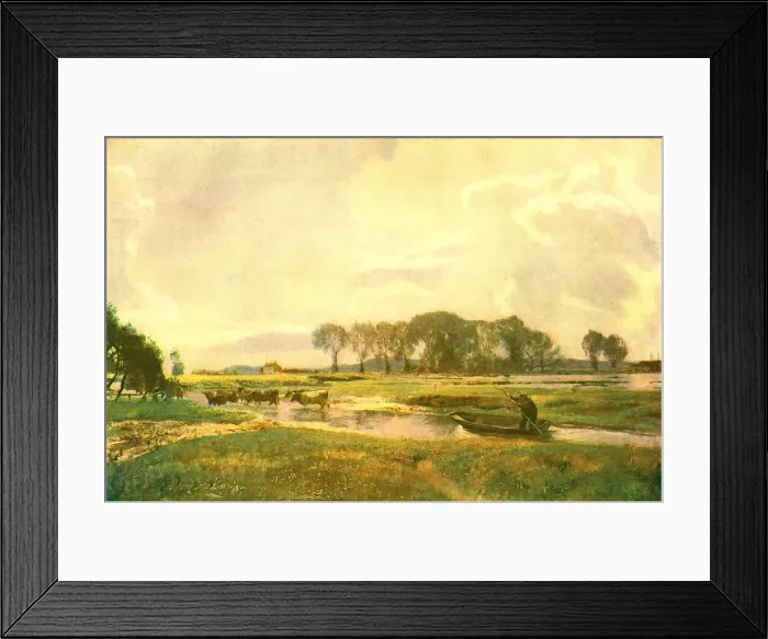 Framed Print : Driving The Cows, Hampshire, 1892, (c1902). Creator: Unknown Framed Print : Driving The Cows, Hampshire, 1892, (c1902). Creator: Unknown