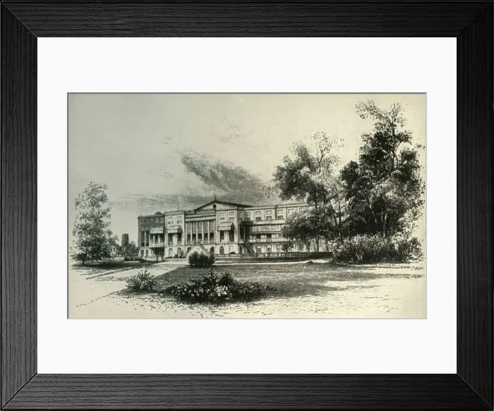 Framed Print : Barrackpore House, 1856, (1925). Creator: Unknown