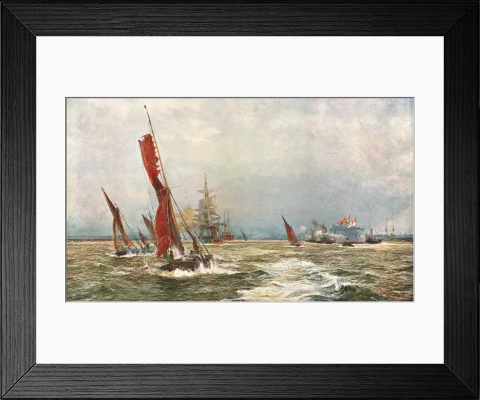 Framed Print : Commerce and Sea Power, 1898, (c1902). Creator: Unknown Framed Print : Commerce and Sea Power, 1898, (c1902). Creator: Unknown