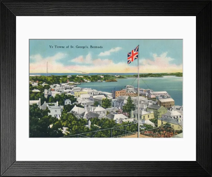 Framed Print : Ye Towne of St. Georges, Bermuda, early 20th century. Creator: Unknown Framed Print : Ye Towne of St. Georges, Bermuda, early 20th century. Creator: Unknown