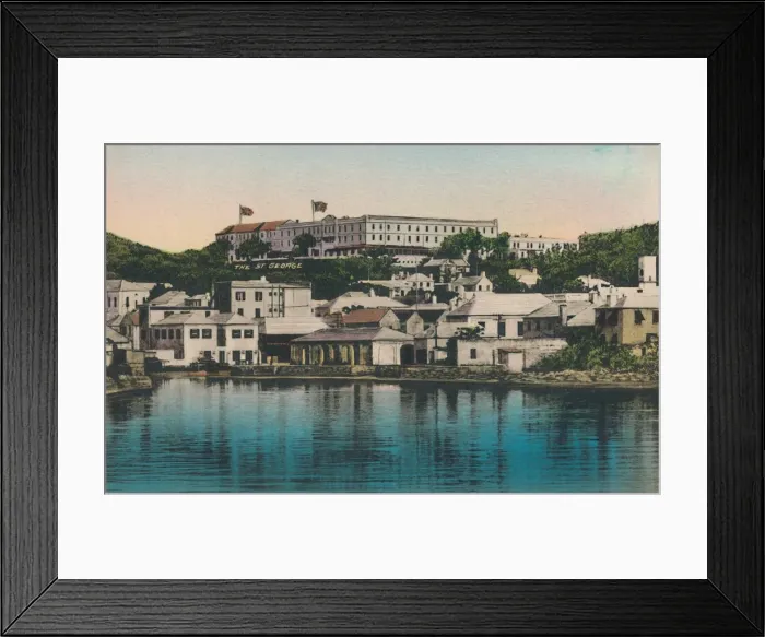 Framed Print : The New St. George Hotel, St. Georges, Bermuda, early 20th century. Creator: Unknown Framed Print : The New St. George Hotel, St. Georges, Bermuda, early 20th century. Creator: Unknown