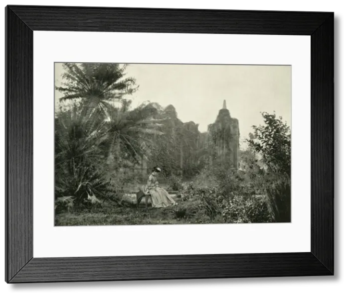Framed Print : Gothic Ruin in Barrackpore Garden, c1870, (1925). Creator: Unknown Framed Print : Gothic Ruin in Barrackpore Garden, c1870, (1925). Creator: Unknown