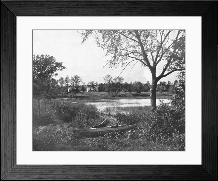 Framed Print : A Bay in Lac la Belle, Oconomowoc, Wisconsin, USA, c1900. Creator: Unknown Framed Print : A Bay in Lac la Belle, Oconomowoc, Wisconsin, USA, c1900. Creator: Unknown
