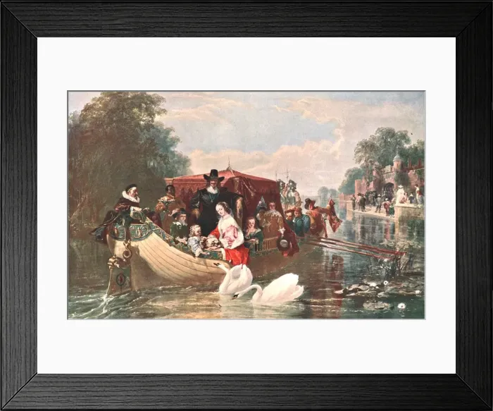 Framed Print : An Episode in the Happier Days of Charles I, 1853, (c1902). Creator: Unknown Framed Print : An Episode in the Happier Days of Charles I, 1853, (c1902). Creator: Unknown