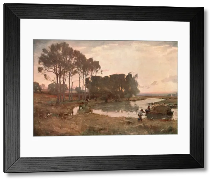Framed Print : Summer Eve, 1895, (c1902). Creator: Unknown Framed Print : Summer Eve, 1895, (c1902). Creator: Unknown