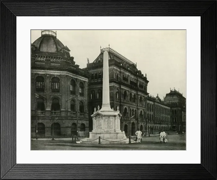 Framed Print : Replica of the Holwell Monument Erected by Lord Curzon, 1925. Creator: Unknown Framed Print : Replica of the Holwell Monument Erected by Lord Curzon, 1925. Creator: Unknown