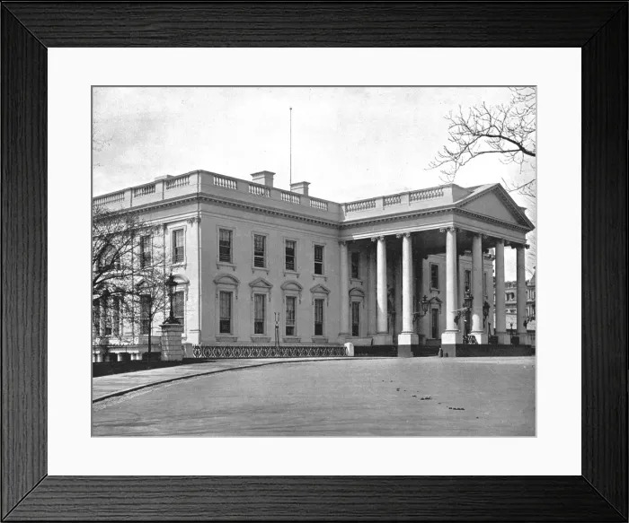 Framed Print : The White House, Washington DC, USA, c1900. Creator: Unknown Framed Print : The White House, Washington DC, USA, c1900. Creator: Unknown