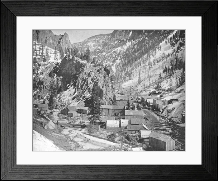 Framed Print : Mining Camp, Nevada, USA, c1900. Creator: Unknown Framed Print : Mining Camp, Nevada, USA, c1900. Creator: Unknown