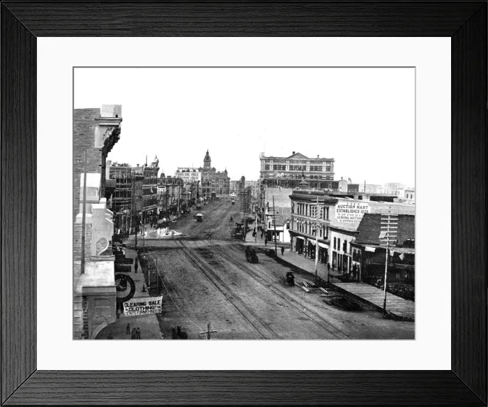 Framed Print : Main Street, Winnipeg, Manitoba, Canada, c1900. Creator: Unknown Framed Print : Main Street, Winnipeg, Manitoba, Canada, c1900. Creator: Unknown