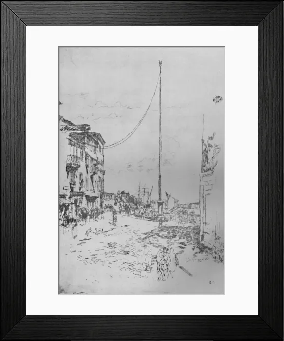 Framed Print : The Little Mast, c1880, (1925). Creator: James Abbott McNeill Whistler Framed Print : The Little Mast, c1880, (1925). Creator: James Abbott McNeill Whistler