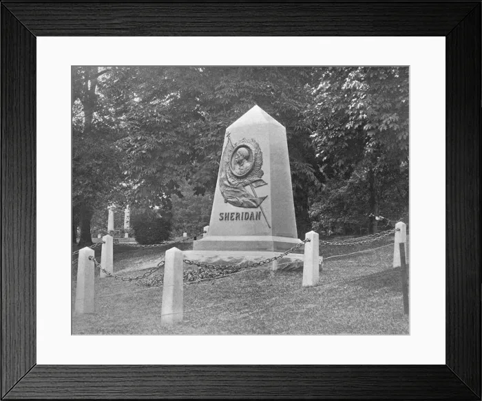 Framed Print : Sheridans Tomb, Arlington National Cemetery, Virginia, USA, c1900. Creator: Unknown