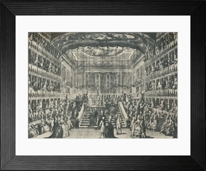 Framed Print : Reception of the Grand Duke and Duchess of Russia, 1782, (1925). Creator: Antonio Baratta Framed Print : Reception of the Grand Duke and Duchess of Russia, 1782, (1925). Creator: Antonio Baratta