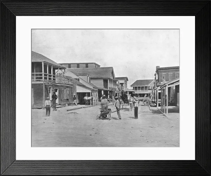 Framed Print : Street in Key West, Florida, USA, c1900. Creator: Unknown