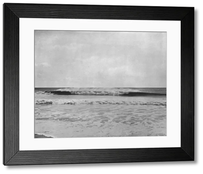 Framed Print : The Combing Wave, New Jersey Coast, USA, c1900. Creator: Unknown Framed Print : The Combing Wave, New Jersey Coast, USA, c1900. Creator: Unknown