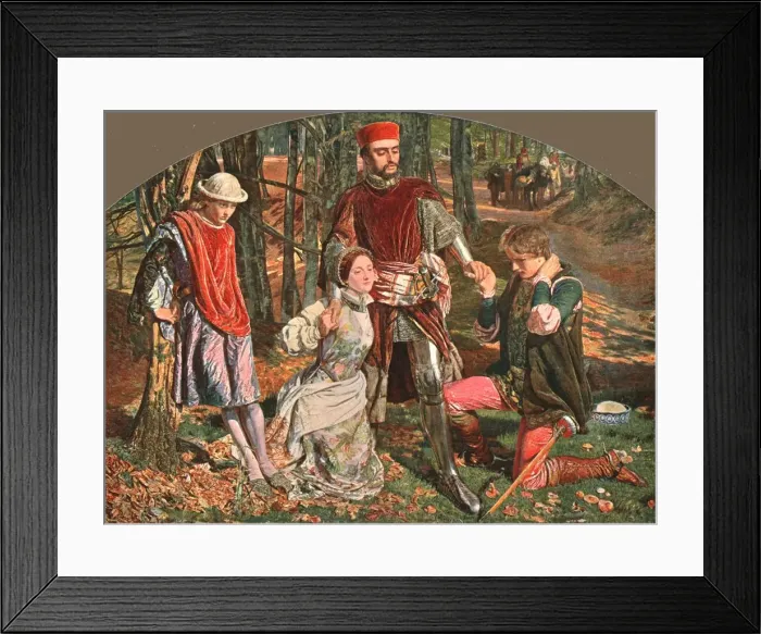 Framed Print : Scene from The Two Gentlemen of Verona, 1851, (c1902). Creator: Unknown Framed Print : Scene from The Two Gentlemen of Verona, 1851, (c1902). Creator: Unknown