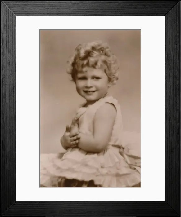 Framed Print : A Royal Smile. H. R. H. Princess Elizabeth, c1929. Creator: Marcus Adams Framed Print : A Royal Smile. H. R. H. Princess Elizabeth, c1929. Creator: Marcus Adams
