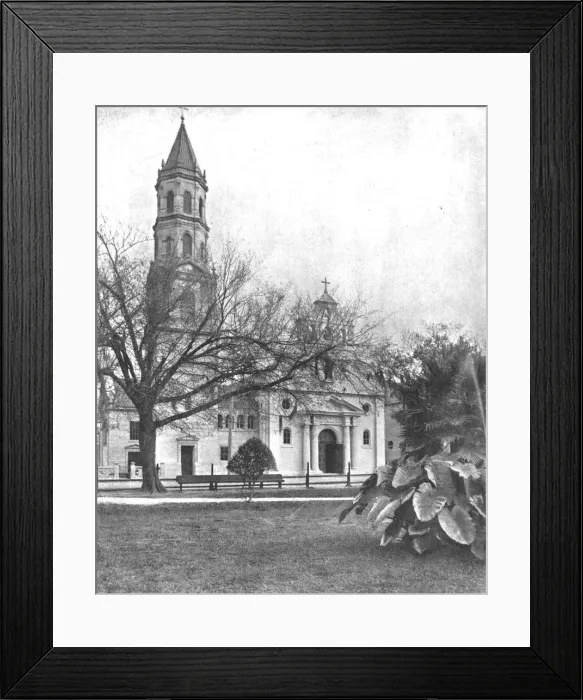 Framed Print : Cathedral of St. Augustine, Florida, USA, c1900. Creator: Unknown Framed Print : Cathedral of St. Augustine, Florida, USA, c1900. Creator: Unknown